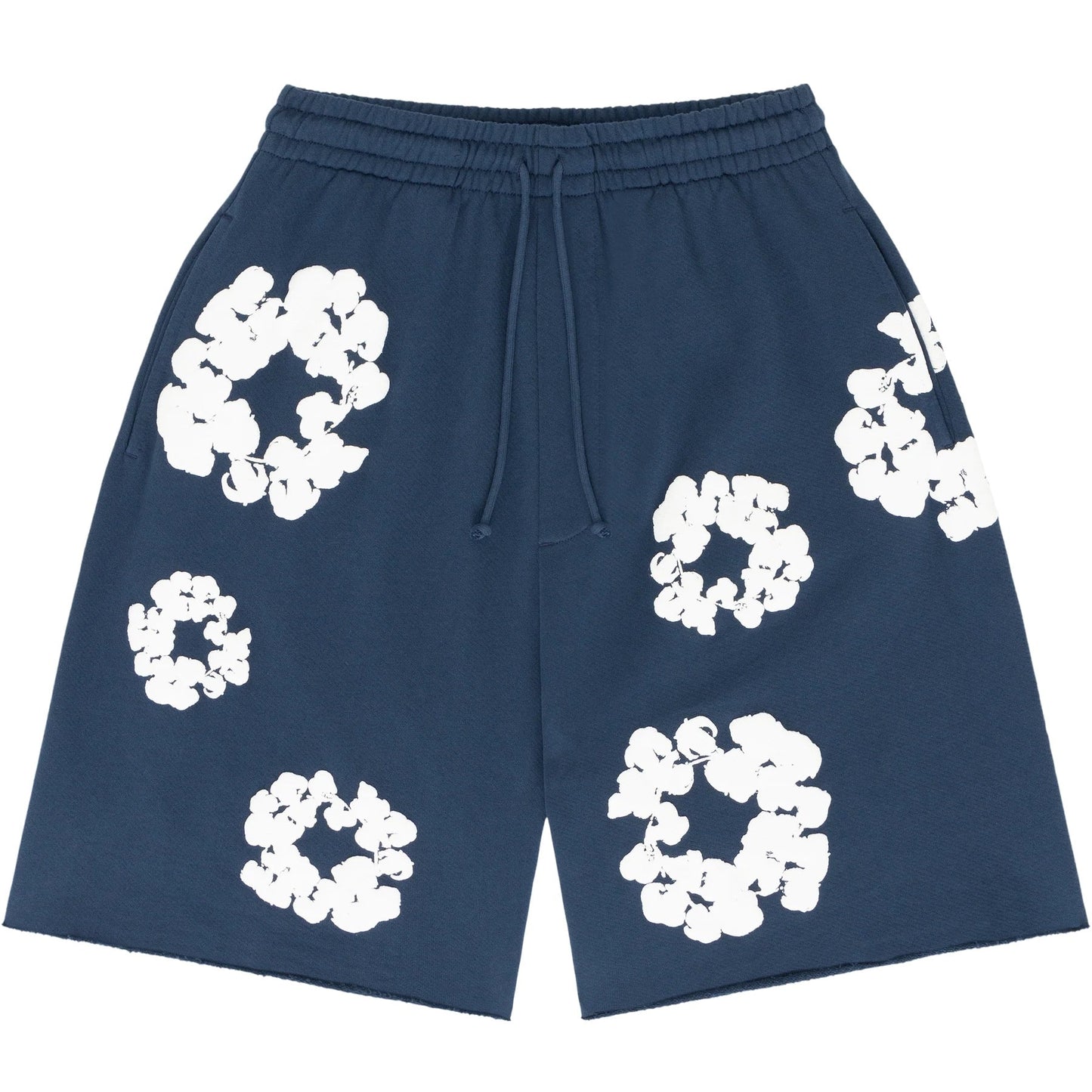 "Flower Shorts" Navy Blue