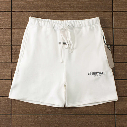 "essence" shorts white