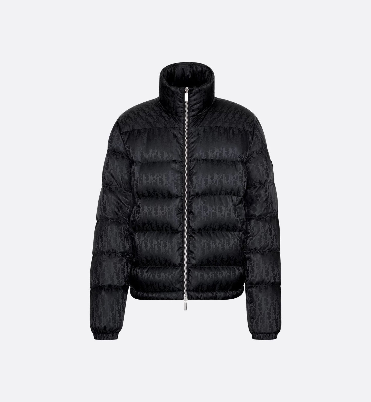 "D" Oblique Puffer Schwarz