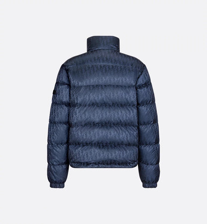 "D" Oblique Puffer Blau