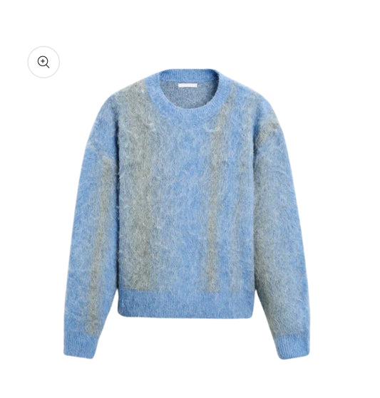 "Brushed Blue" - Knitted Sweater