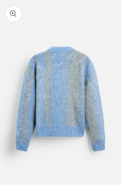"Brushed Blue" - Knitted Sweater